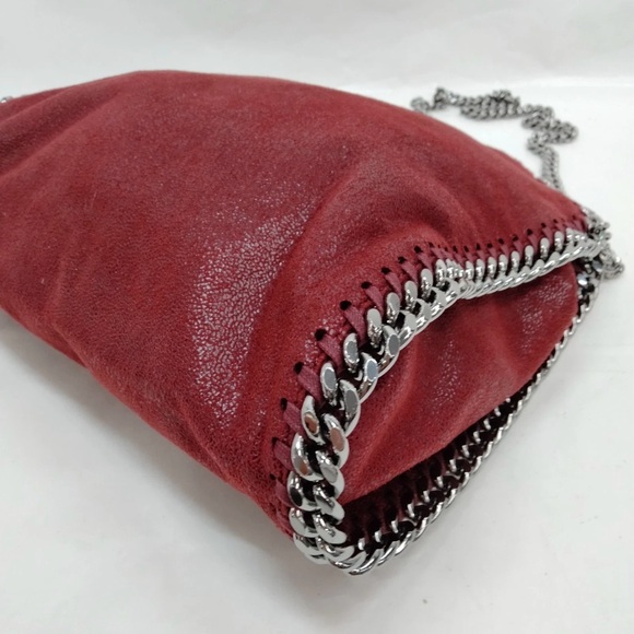 Stella McCartney Shoulder Bag Bordeaux Polyester - Picture 7 of 12